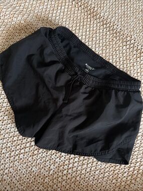 Old Navy Black Women's Running Shorts with Drawstring Waist